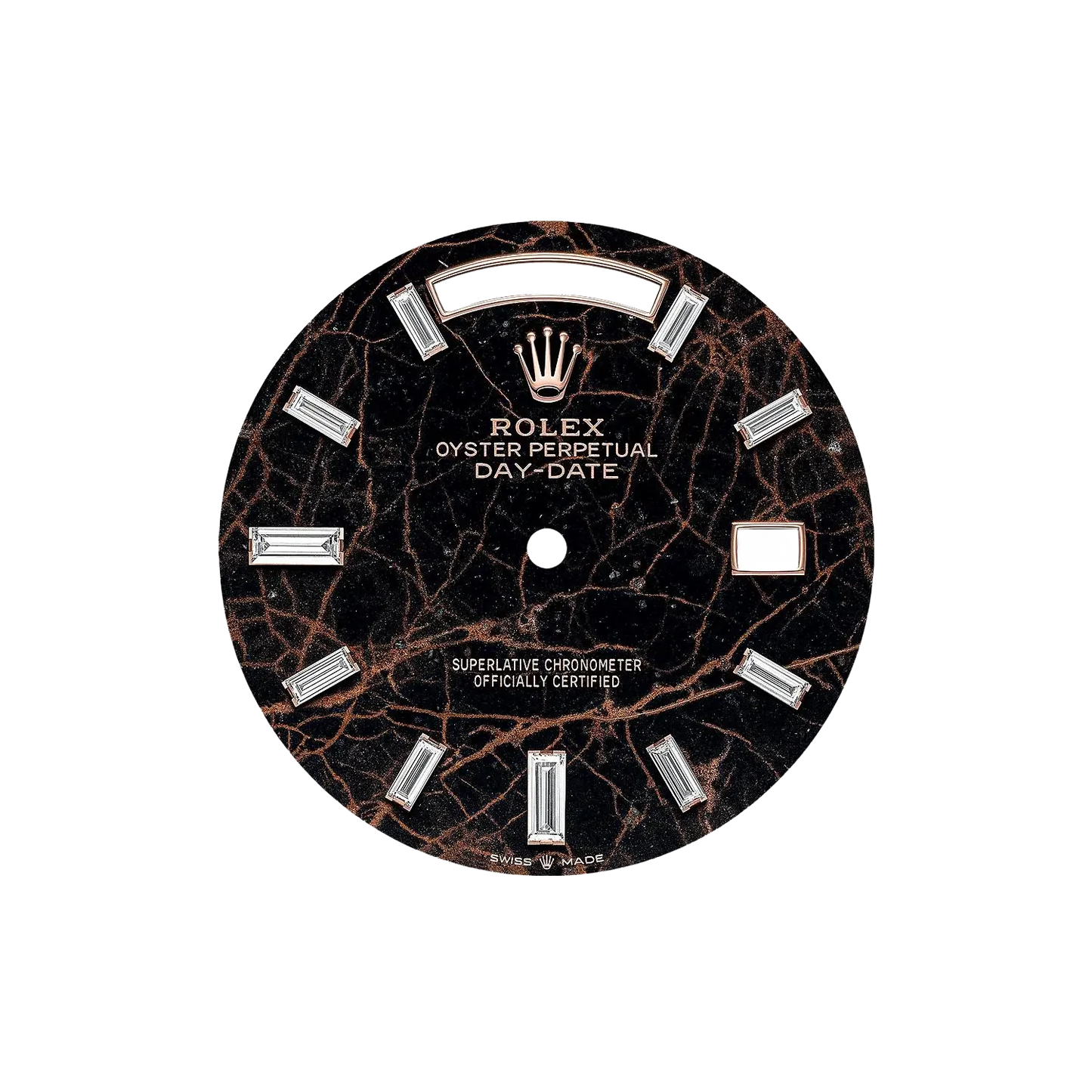 Day Date President 40 mm Everose Gold Eisenkiesel Diamond Dial 228235