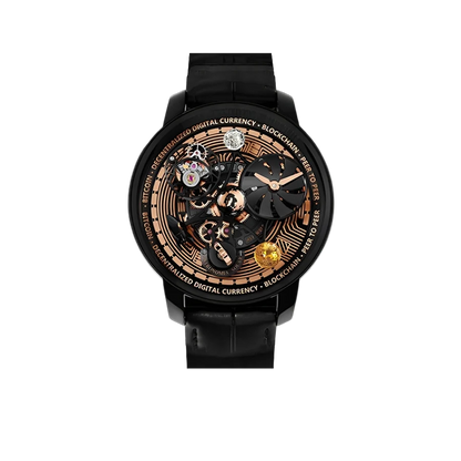 Astronomia Solar Bitcoin 44mm Black DLC, Titanium Manual Winding AS310.21.AB.AA.A