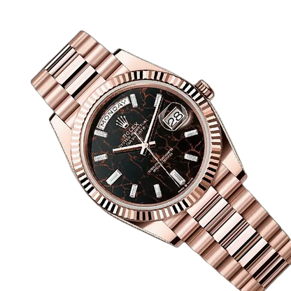 Day Date President 40 mm Everose Gold Eisenkiesel Diamond Dial 228235