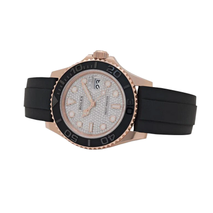 Yacht-Master 40mm 126655 Rose Gold Pavé Diamond Dial