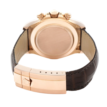 Daytona 40mm Rose Gold Chocolate Dial Mens Watch 116515