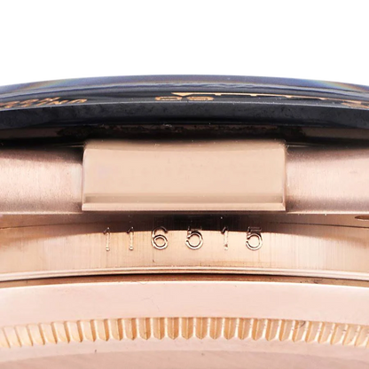 Daytona 40mm Rose Gold Oysterflex Chocolate Dial Mens Watch 116515