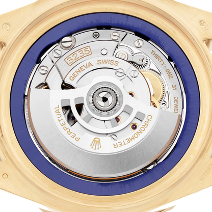 Seadweller Deepsea 44mm Yellow Gold Blue Dial Mens Watch 136668