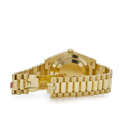 Day-Date 40mm Presidential 228348RBR Diamond Bezel Baguette Onyx Dial