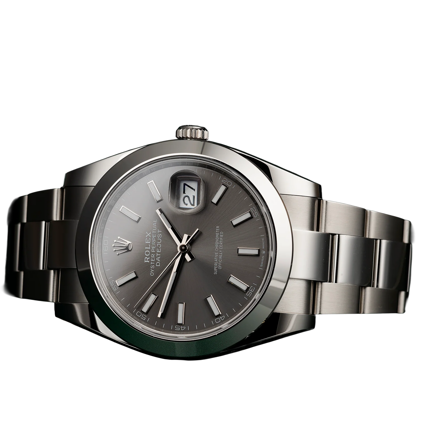 Datejust Oyster 41 mm Oystersteel Grey Dial 126300-0007